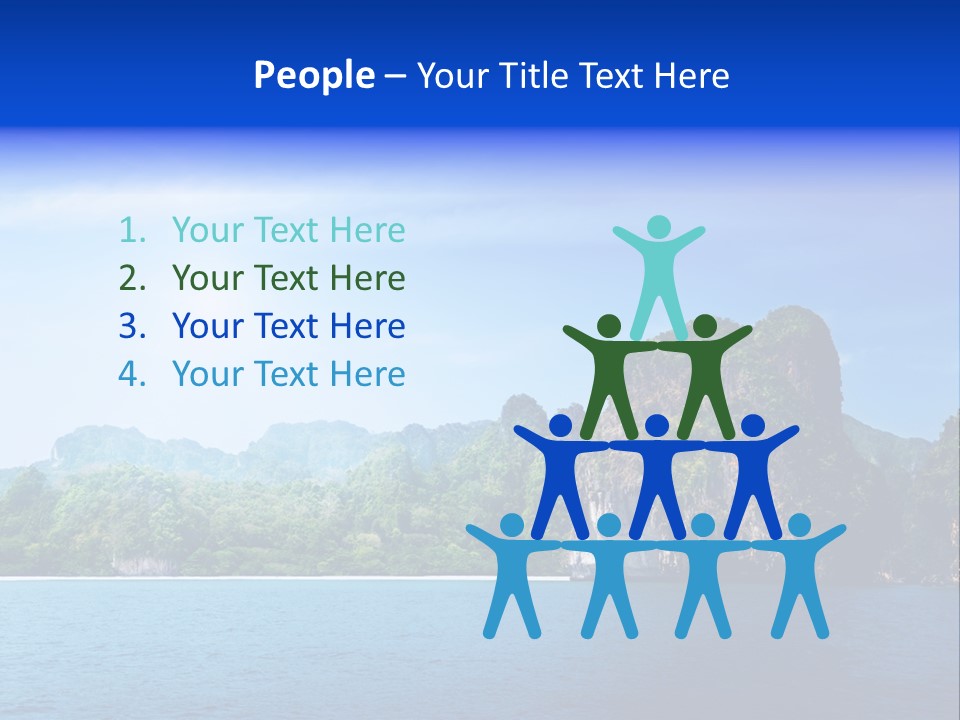 Asia Sky Blue PowerPoint Template