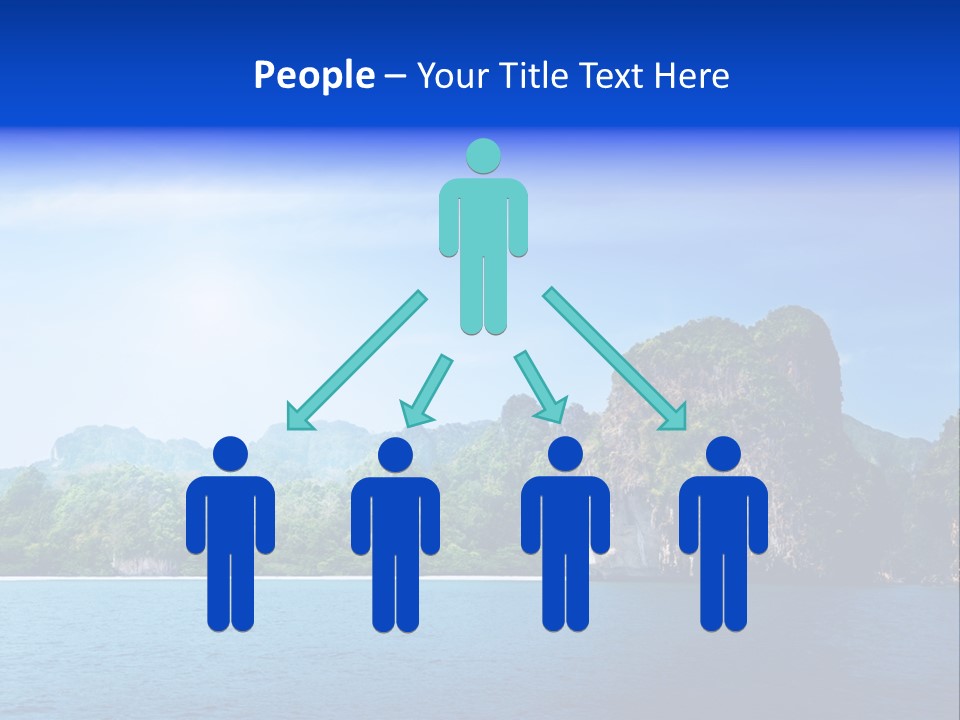 Asia Sky Blue PowerPoint Template