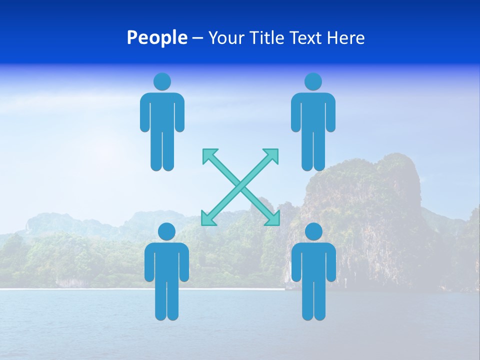 Asia Sky Blue PowerPoint Template