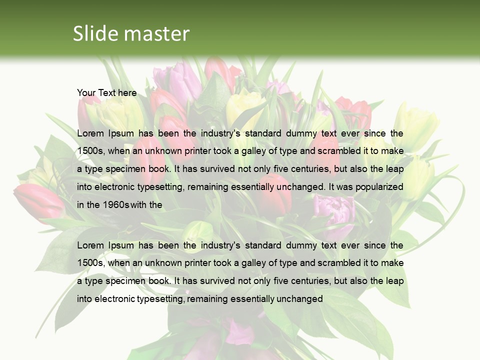 Composition Pink Spring PowerPoint Template