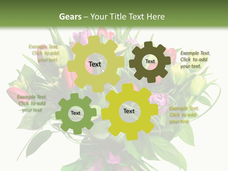 Composition Pink Spring PowerPoint Template