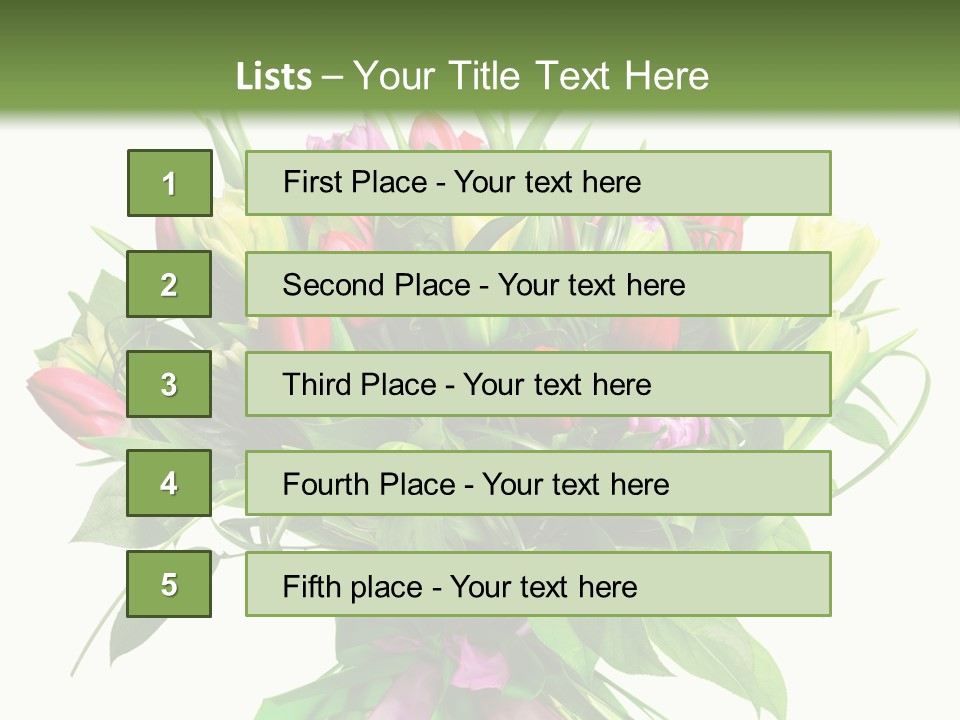 Composition Pink Spring PowerPoint Template