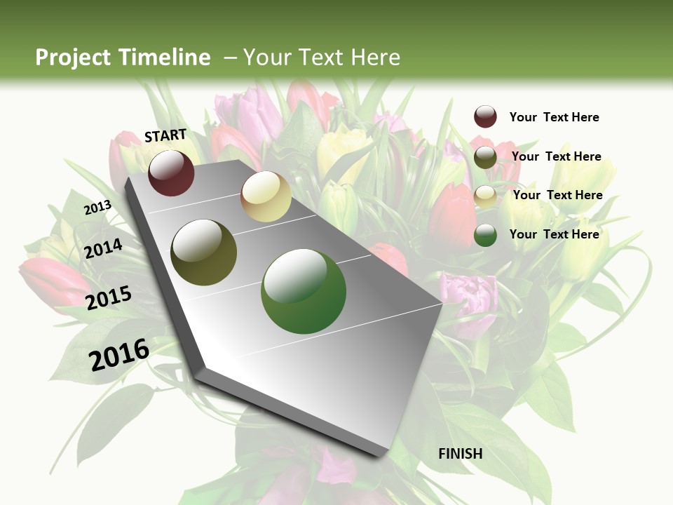 Composition Pink Spring PowerPoint Template