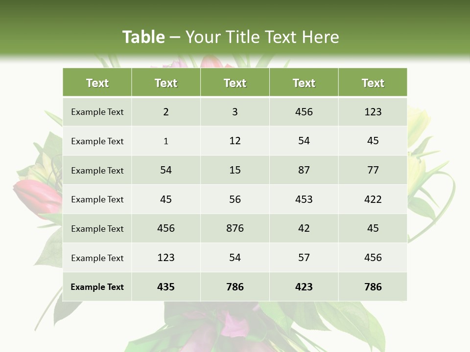 Composition Pink Spring PowerPoint Template