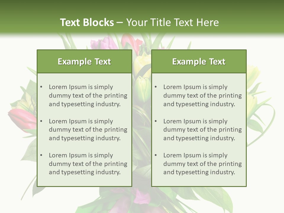 Composition Pink Spring PowerPoint Template