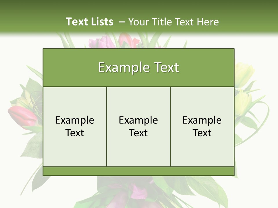 Composition Pink Spring PowerPoint Template