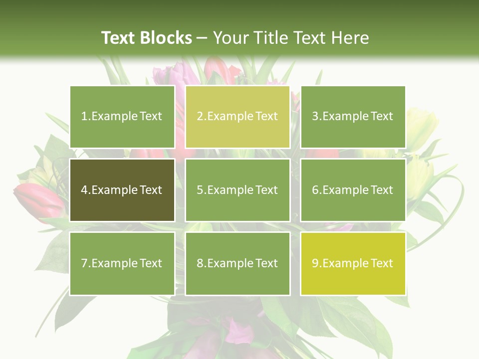 Composition Pink Spring PowerPoint Template