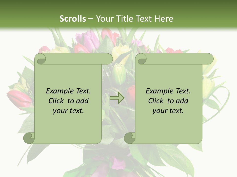 Composition Pink Spring PowerPoint Template