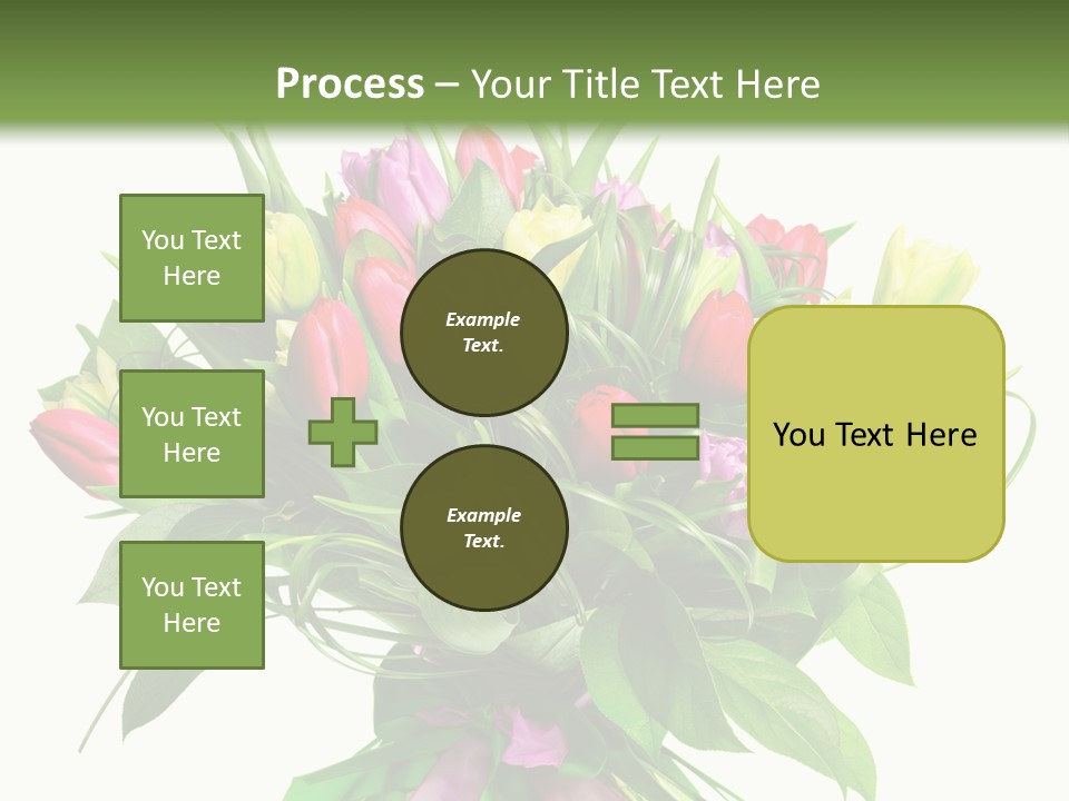 Composition Pink Spring PowerPoint Template