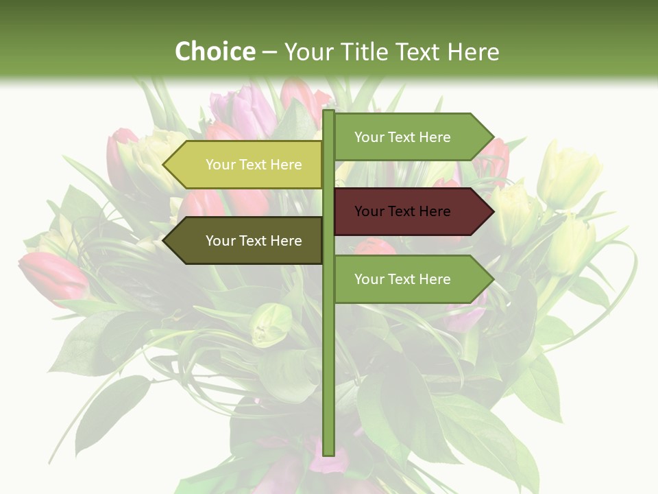 Composition Pink Spring PowerPoint Template