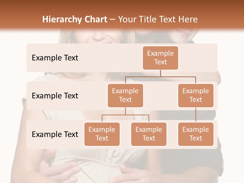 Portrait Embrace Happy Family PowerPoint Template
