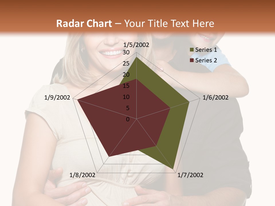 Portrait Embrace Happy Family PowerPoint Template