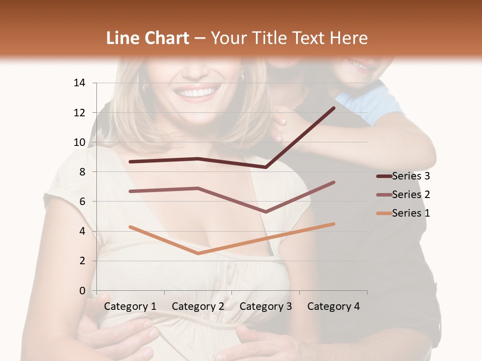 Portrait Embrace Happy Family PowerPoint Template