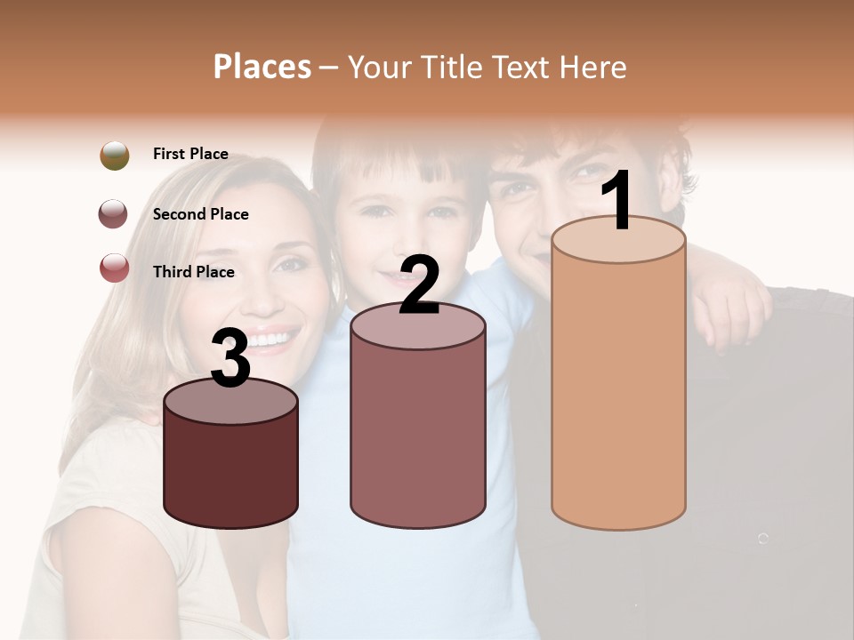 Years Isolated Family Happy PowerPoint Template