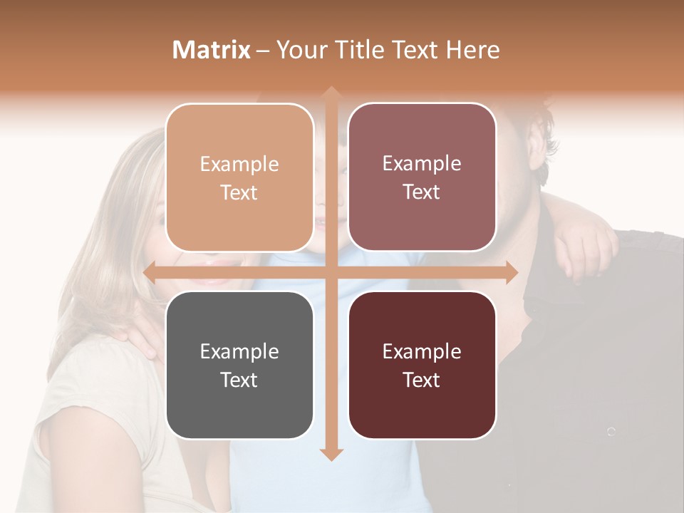 Years Isolated Family Happy PowerPoint Template