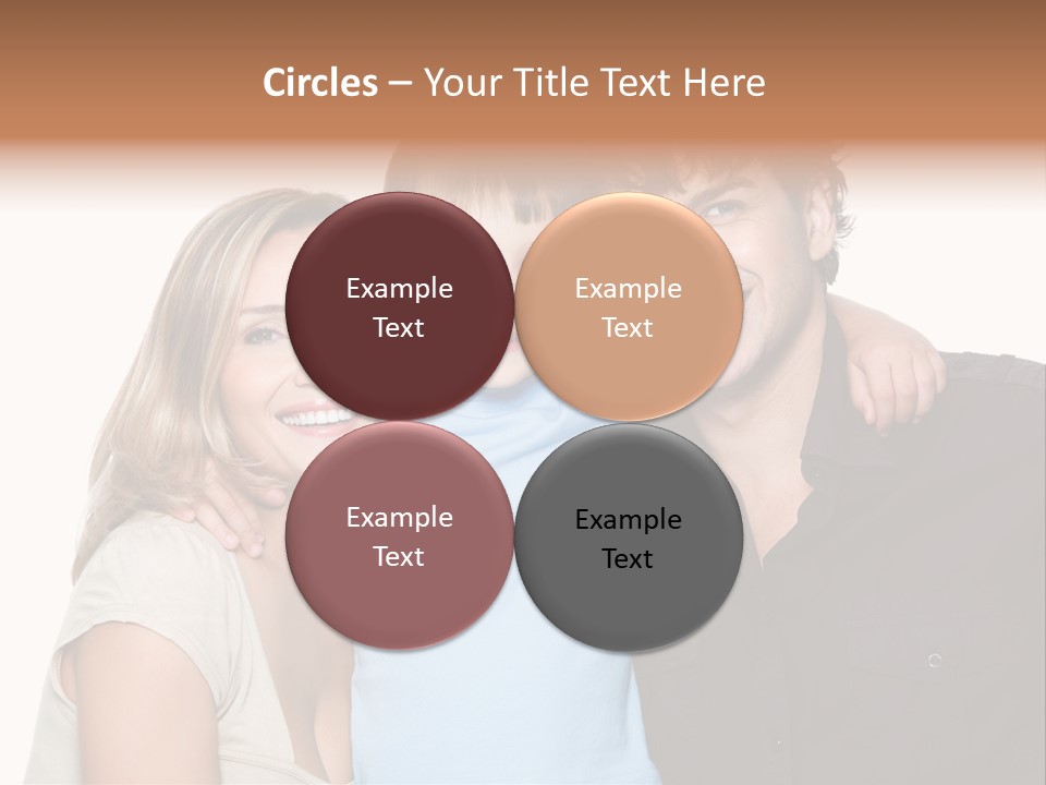 Years Isolated Family Happy PowerPoint Template