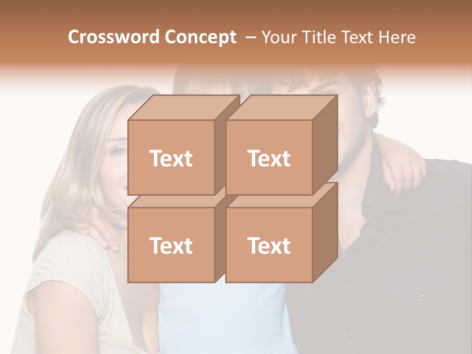 Years Isolated Family Happy PowerPoint Template