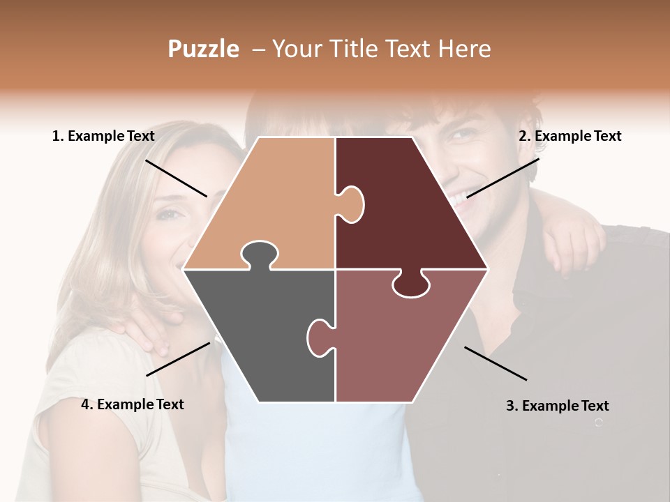 Years Isolated Family Happy PowerPoint Template