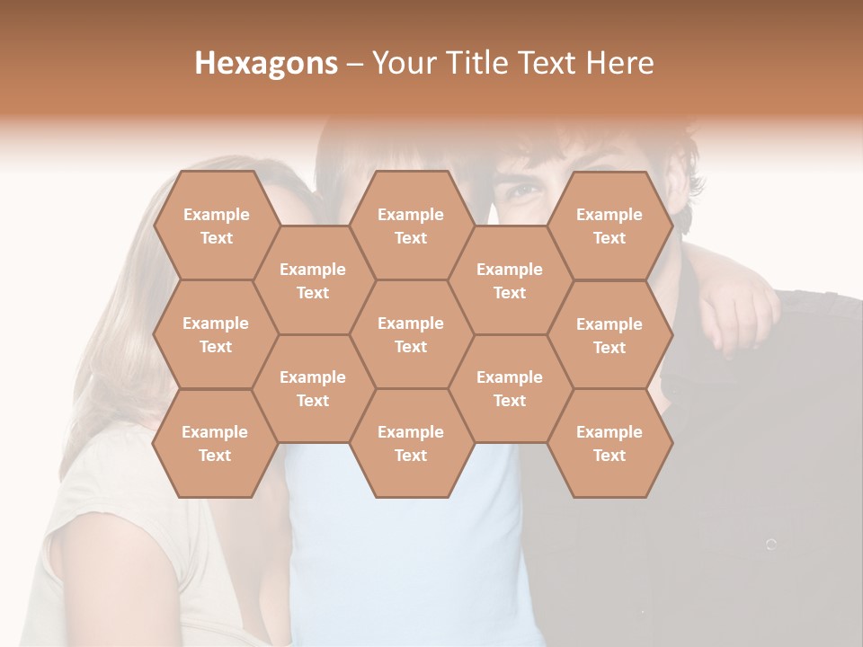 Years Isolated Family Happy PowerPoint Template