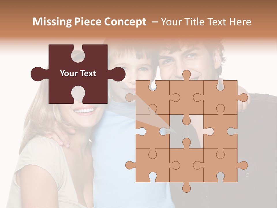 Years Isolated Family Happy PowerPoint Template