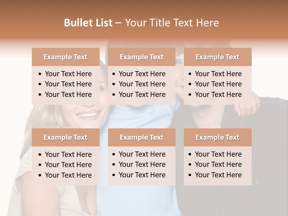 Years Isolated Family Happy PowerPoint Template