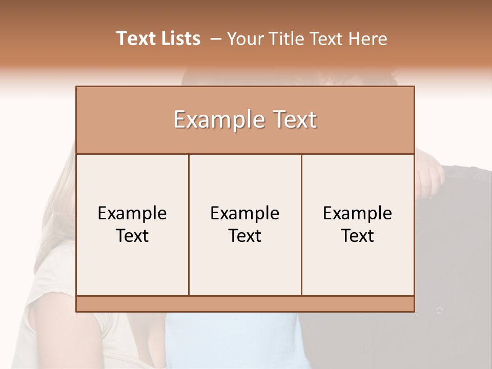 Years Isolated Family Happy PowerPoint Template