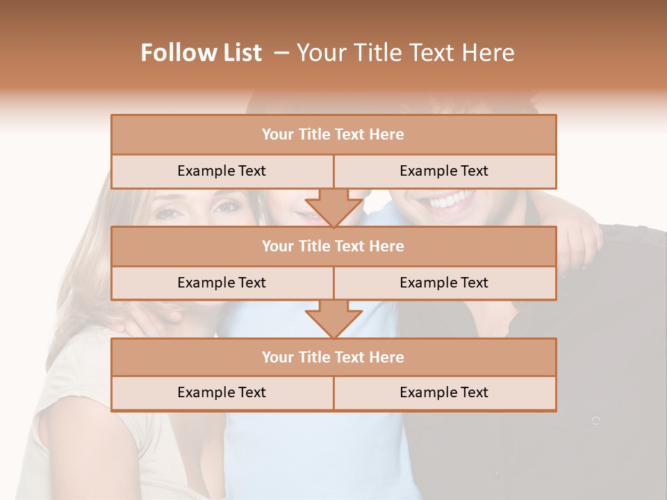 Years Isolated Family Happy PowerPoint Template