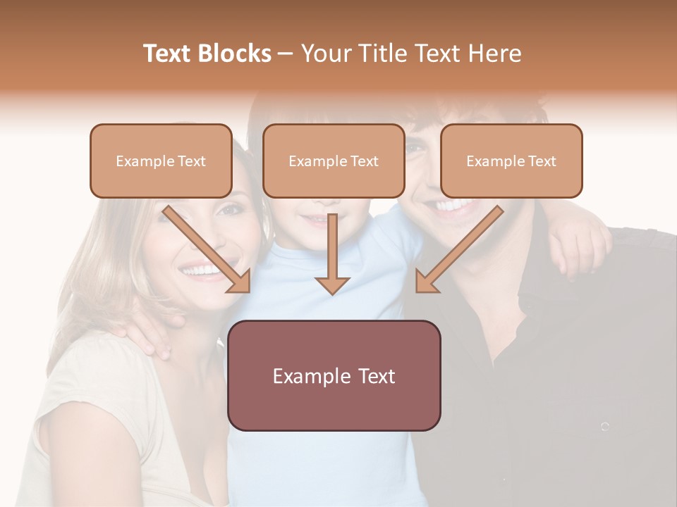 Years Isolated Family Happy PowerPoint Template