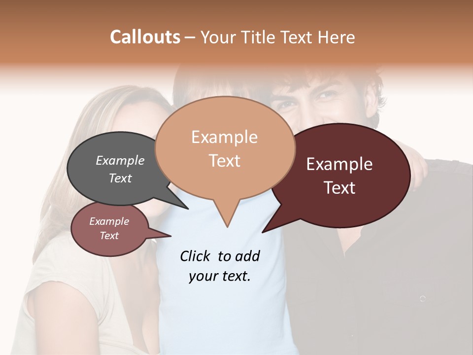 Years Isolated Family Happy PowerPoint Template