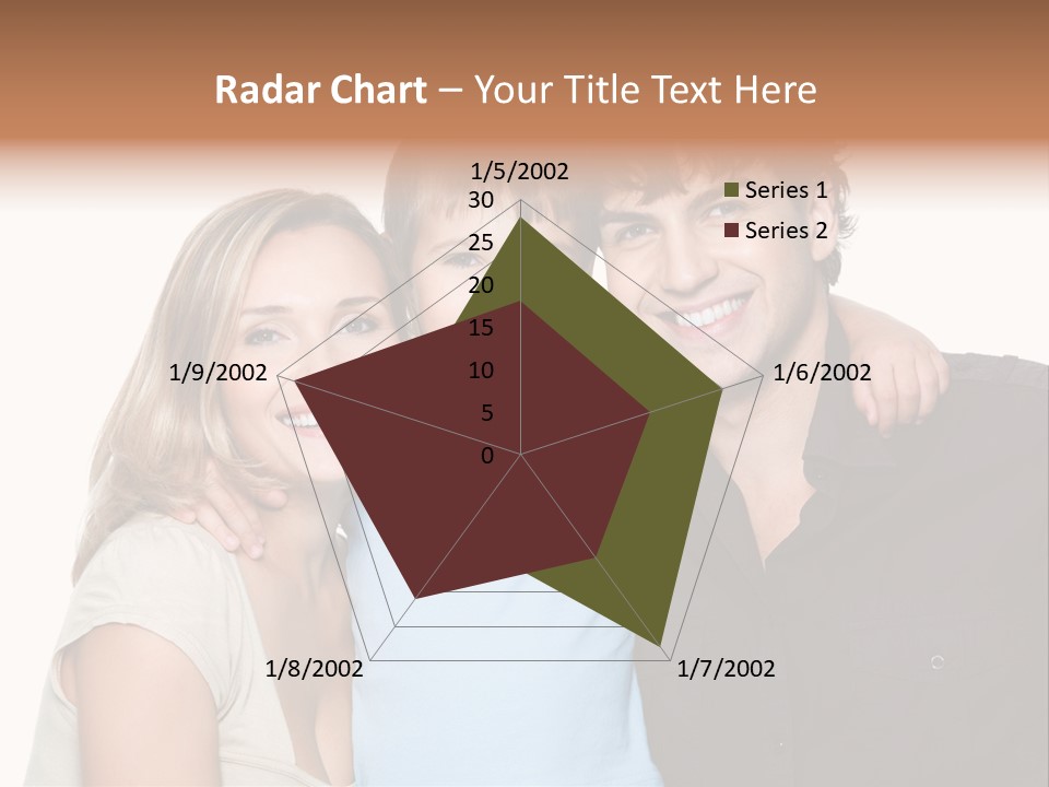 Years Isolated Family Happy PowerPoint Template
