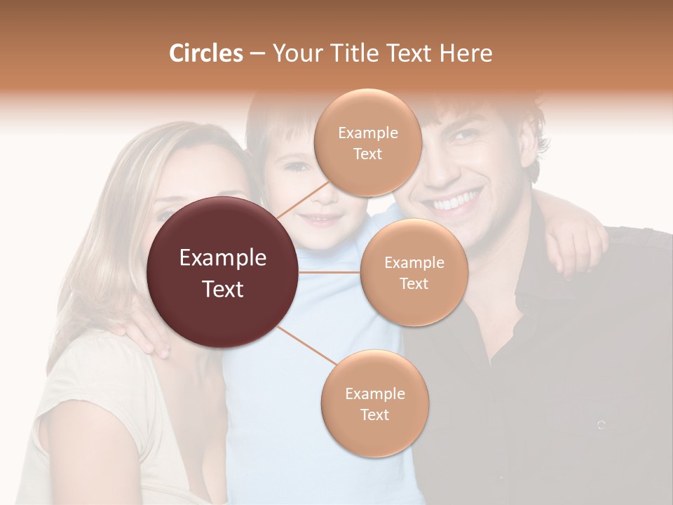 Years Isolated Family Happy PowerPoint Template