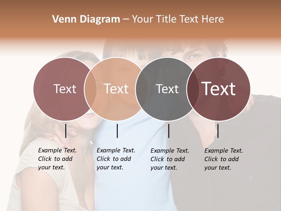 Years Isolated Family Happy PowerPoint Template