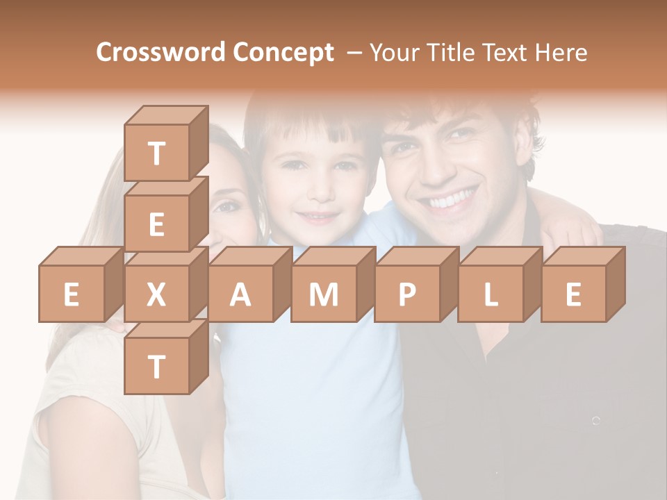 Years Isolated Family Happy PowerPoint Template