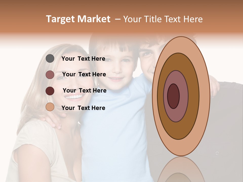 Years Isolated Family Happy PowerPoint Template