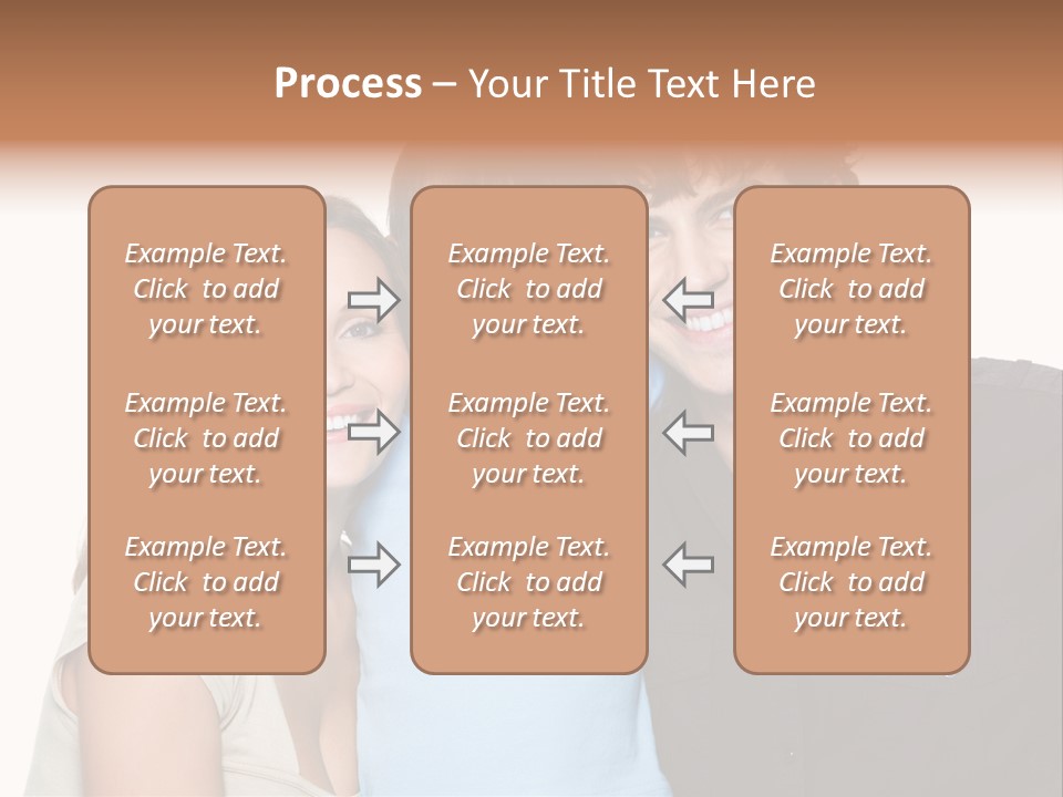Years Isolated Family Happy PowerPoint Template