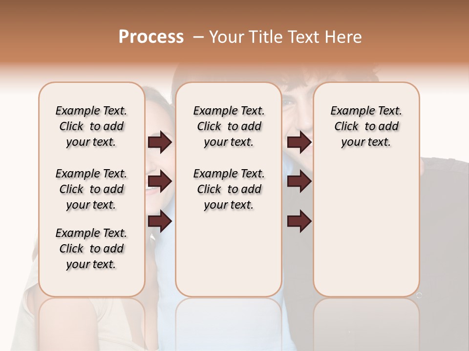 Years Isolated Family Happy PowerPoint Template
