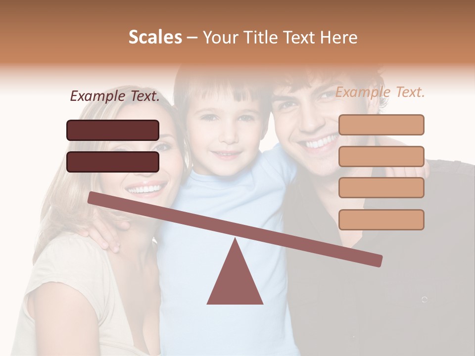 Years Isolated Family Happy PowerPoint Template