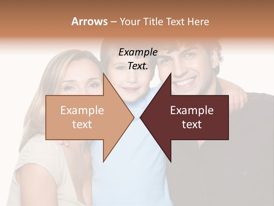 Years Isolated Family Happy PowerPoint Template