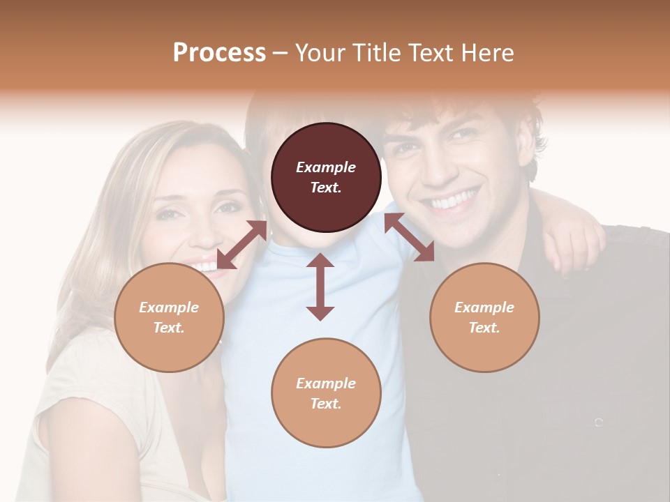 Years Isolated Family Happy PowerPoint Template