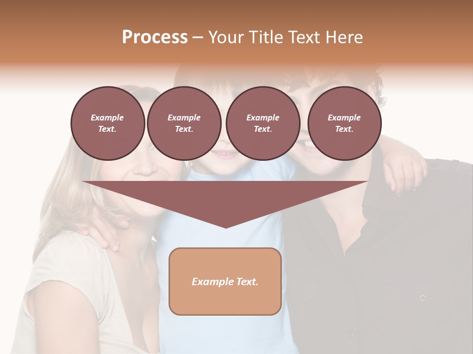 Years Isolated Family Happy PowerPoint Template