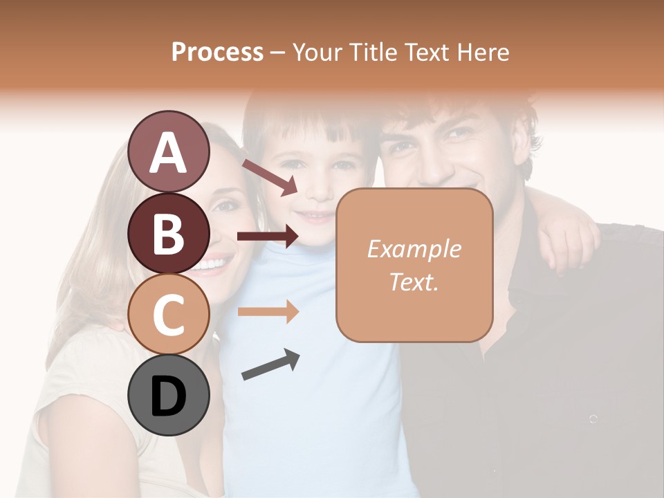 Years Isolated Family Happy PowerPoint Template