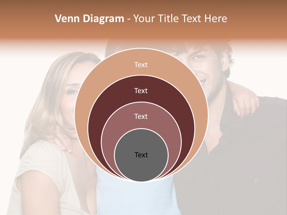 Years Isolated Family Happy PowerPoint Template