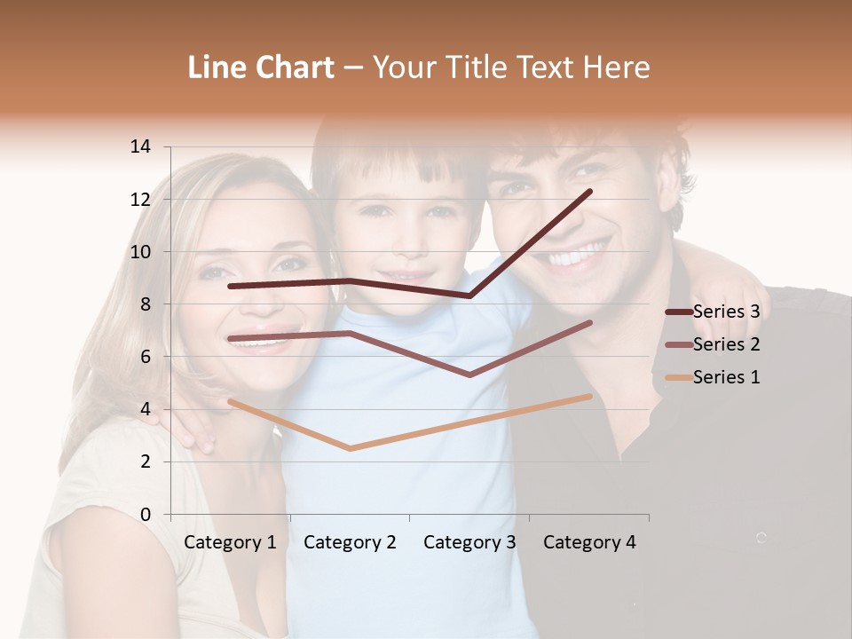 Years Isolated Family Happy PowerPoint Template