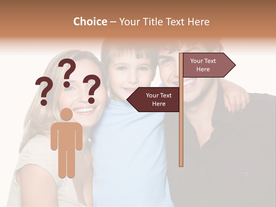 Years Isolated Family Happy PowerPoint Template