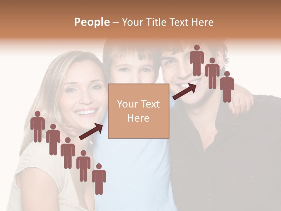 Years Isolated Family Happy PowerPoint Template