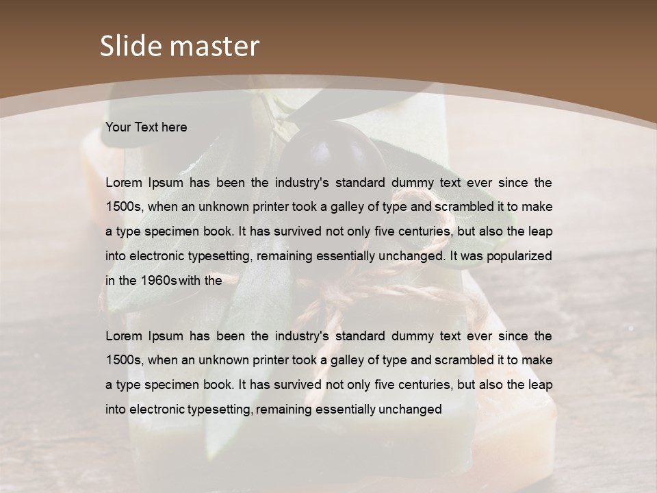 Cosmetics Care Leaves PowerPoint Template