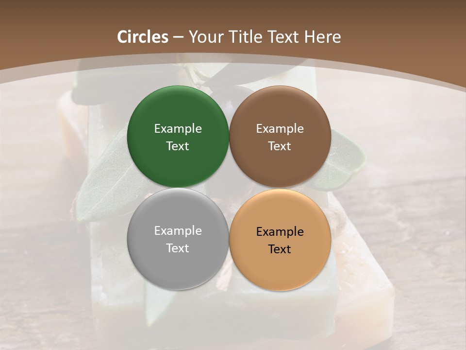 Cosmetics Care Leaves PowerPoint Template