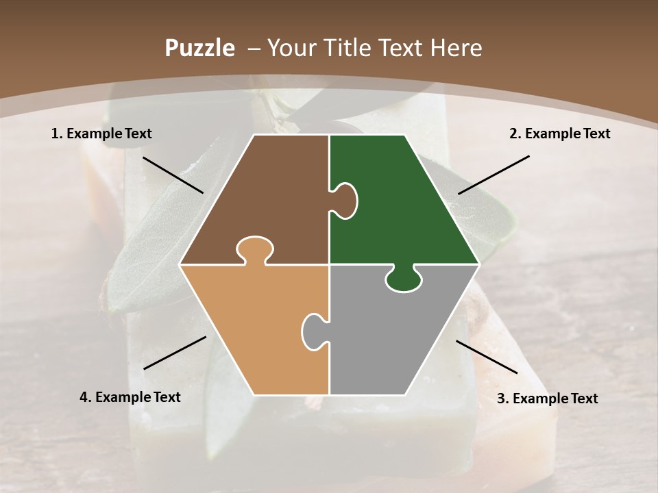 Cosmetics Care Leaves PowerPoint Template