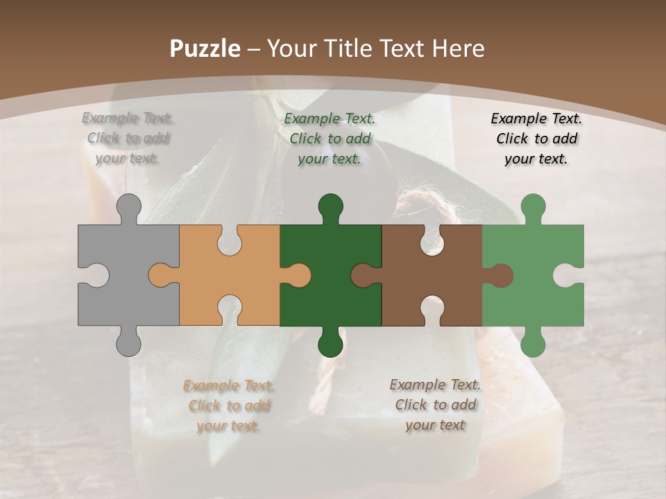 Cosmetics Care Leaves PowerPoint Template