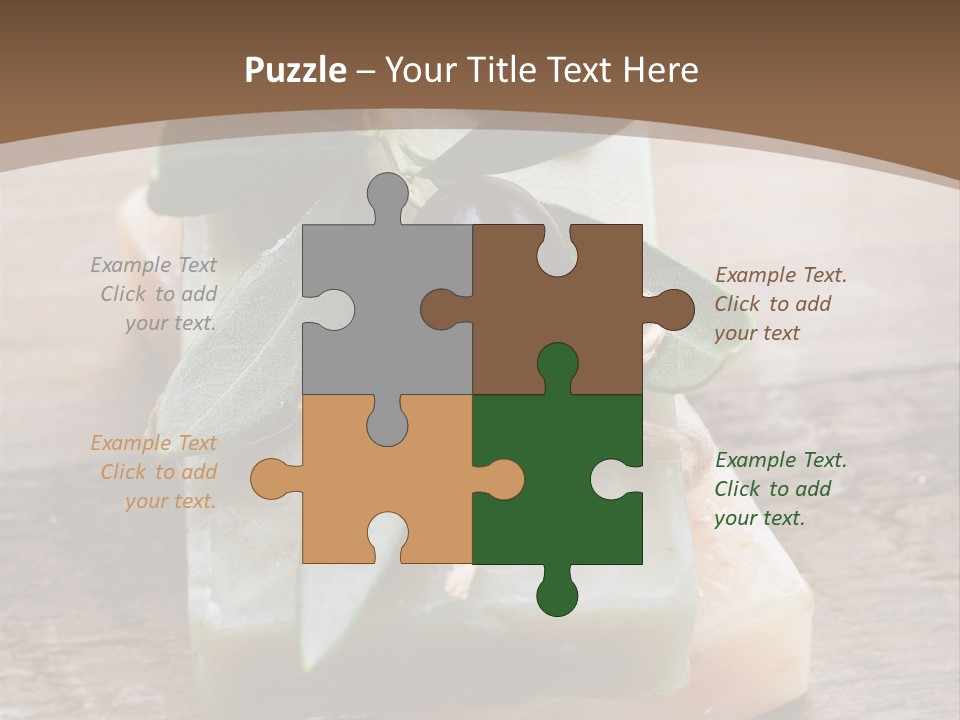 Cosmetics Care Leaves PowerPoint Template